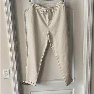 Zara Men's Cream Pull On Pants